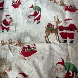 Festive Santa and Reindeer Print Sheet Set